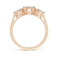 thumbnail image 2 of ANGARA Natural 0.31 Ct. Diamond Side Stone Ring in 14K Rose Gold for Women (Ring Size: 12), 2 of 9