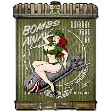 

Lethal Threat LETH175 24 x 32 in. Radiator Bombs Away Satin Plasma Metal Sign