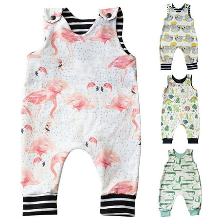 

Newborn Infant Baby Boy Girls Sleeveless Animal Print Cotton Romper Jumpsuit Outfit Clothes 0-3Years