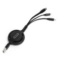 thumbnail image 2 of Phone Charging Wire, 3 in 1 Data Line Telescopic for IOS Interface for Micro for Type C, 2 of 8