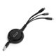 thumbnail image 2 of Cable de carga para teléfono, cable de carga multicabezal 3 en 1 3 A, cargador USB muy recomendable, 2 of 9
