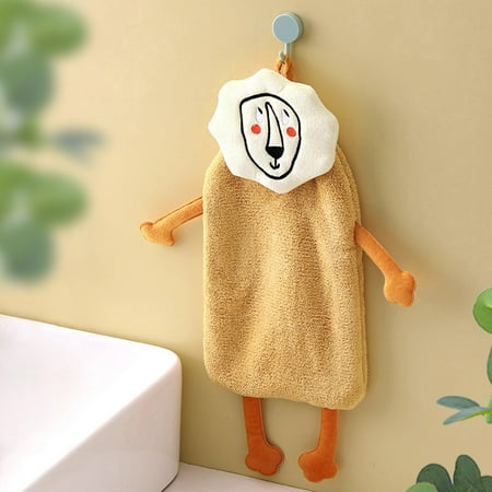

YSEINBH Animal Water Absorbent Repeatable Dishwasher Cleaning Wipe Hanging Towel Dishcloth Kitchen Bathroom Water Absorbent Towel Towel Towel