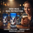 thumbnail image 3 of 250th Anniversary Beer Glasses Set of 1/2, 1776-2026 Heritage Commemorative Glass Steins with Sturdy Handle, Patriotic American Eagle Beer Mugs for Collectors, 16oz, 3 of 8
