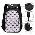 thumbnail image 3 of Balery Dachshund Dog Mochila con carga USB para hombre y mujer - Mochila impermeable y antirrobo para laptop con puerto USB para viajes, trabajo, 3 of 7