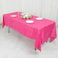 thumbnail image 3 of Efavormart 60" X 102" - Fuchsia Accordion Crinkle Taffeta Rectangular Table Cover - Perfect for Wedding Ceremonies, Parties, Upscale Occasions, Birthday Celebrations, and Any Special Event, 3 of 11