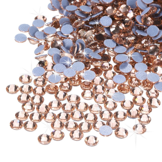 Uxcell 2880 Pcs Hotfix Strass Flatback Gemmes en Verre Cristal SS10 2.9mm Champagne