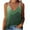 Green, variant on Summer Women Tank Tops Plus Size V-Neck Sleeveless Color Printed Classic Pullover Blouse Shirt Spaghetti Straps Casual Loose Dressy Going Out Tops For Women