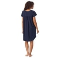 thumbnail image 3 of Aria 100% Cotton Short Sleeve Scoop Neck Nightgown with Pockets, Women’s sizes S-5X, 3 of 6