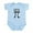 Sky Blue, variant on CafePress - Cutie Pi Body Suit - Baby Light Bodysuit, Size Newborn - 24 Months