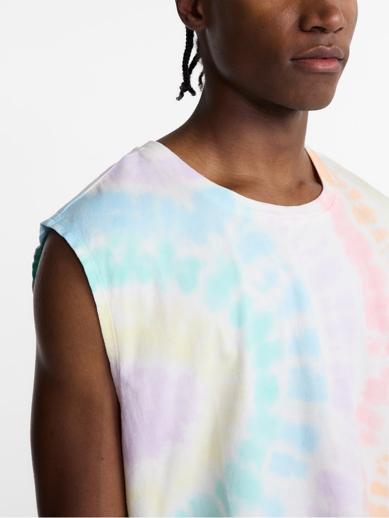 No Boundaries Pride Boxy Cropped Fit Tank Top, Men's Sizes XS-5XL