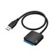 thumbnail image 1 of Adaptador USB 3.0 a SATA para discos duros de 2,5 y 3,5 pulgadas, cable de datos USB a SATA, Easy Drive Line, color negro, 1 of 6
