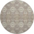 thumbnail image 2 of Addison Rugs Mayfield Premium Machine Washable Traditional Global Mocha Round Rug, 8' x 8', 2 of 8