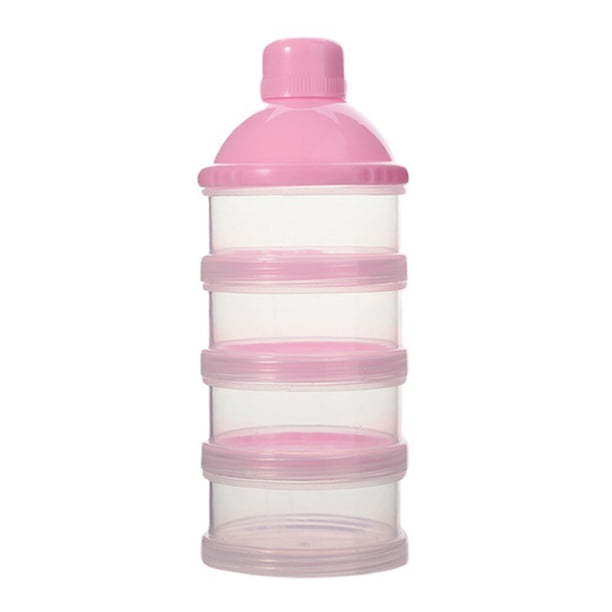Caja de almacenamiento de bocadillos para bebés Dispensador de fórmula para bebés Caja de fórmula de refrigerios de 4 capas de plástico Caja de viaje Minnieouse BA001285-01