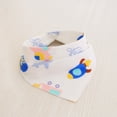 thumbnail image 3 of Babero para bebé, babero triangular de algodón para recién nacidos, babero a presión de doble capa, babero tipo bufanda para niños, 3 of 6