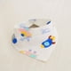 thumbnail image 5 of Babero para bebé, babero triangular de algodón para recién nacidos, babero a presión de doble capa, babero tipo bufanda para niños, 5 of 5