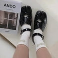 thumbnail image 6 of Milue Ankle Dress Socks Japanese Sweet Pearls Crew Socks JK Uniform Roll Cuffs Socks, 6 of 19