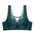 thumbnail image 1 of Virmaxy Soutien-Gorge Sans Fil pour Femmes Aguichant Mince en Dentelle Soutien-Gorge Rassemblant Sans Armature Confortable Fixe Ajustable Collection de Poitrine Coton Vert TG, 1 of 9