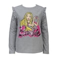 thumbnail image 1 of Playera Barbie Talla 6 Manga Larga con Estampado con Corazón Gris Jaspe, 1 of 4