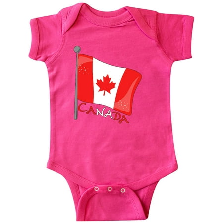 

Inktastic Canada- maple leaf flag Gift Baby Boy or Baby Girl Bodysuit