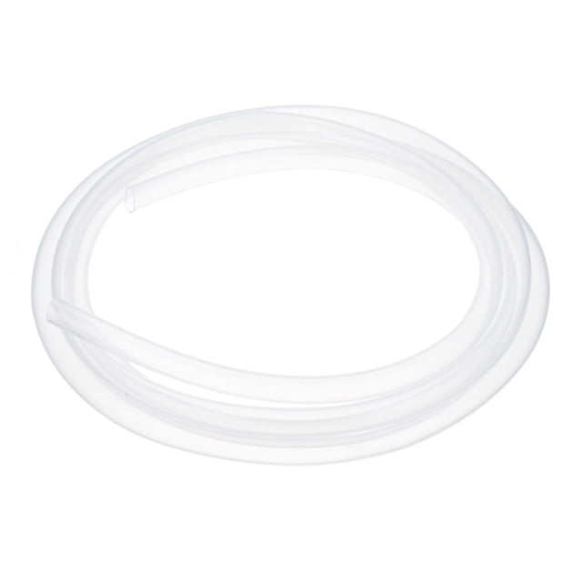 Tubería de silicona Uxcell 1/2" ID x 5/8" OD 1 rollo 10 pies manguera de silicona pura flexible clara