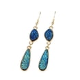thumbnail image 1 of Pendientes colgantes Sonducket en forma de gota de agua azul oscuro, 1 of 6