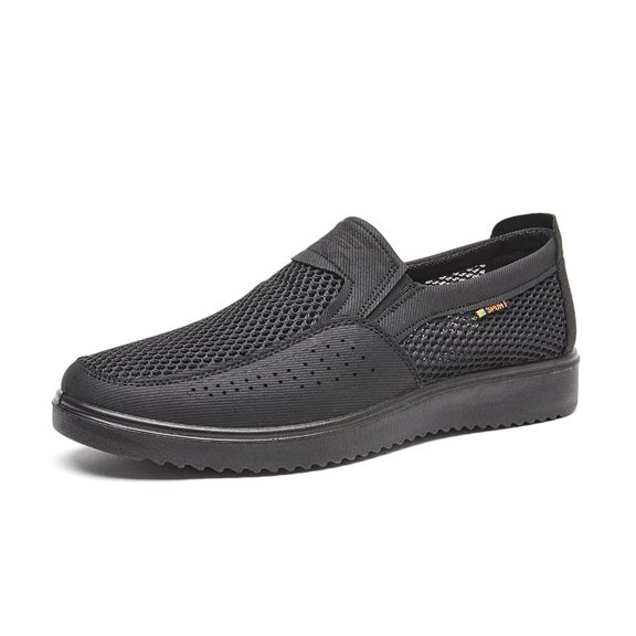 YUDAI Men's Slip-On Walking Shoes – Non-Slip, Breathable Mesh Sneakers for Gym, Workout & Everyday Wear