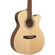 Recording King Classic Series OOO Cutaway Acoustic-Electric Guitar Natural