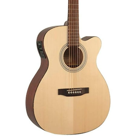 Recording King Classic Series OOO Cutaway Acoustic-Electric Guitar Natural