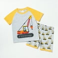 thumbnail image 5 of Xudanell Boy Baby Outfits Tractor Summer Outfits Cartoon Graphic Comfy Jogger Pants 2t Boys Clothes Home Wear, 5 of 9