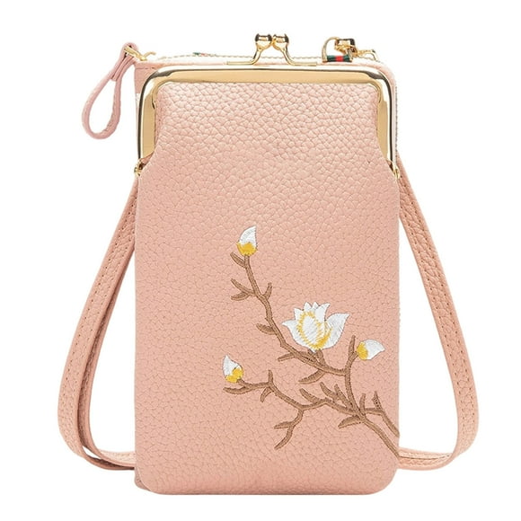 Cartera bandolera para mujer, para oficina y papelería, con compartimento para teléfono móvil, pequeña, tipo cartera.