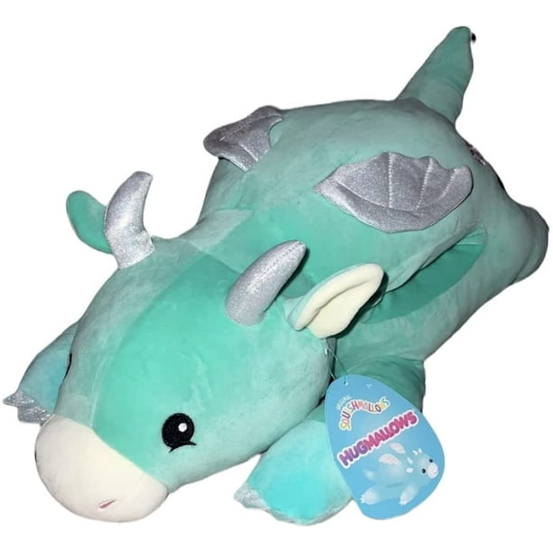 Squishmallows Official Kellytoy Easter Squad Squishy Soft Plush Toy Animal (22 Inch Hugmallow, Miles Dragon)