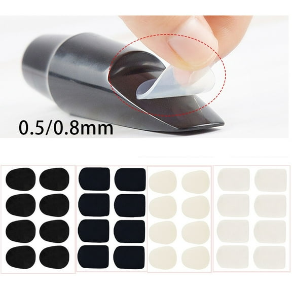 Eease 16pcs Saxophone Clarinet Mouthpiece Cushions Soft Silicone Pads For Alto Tenor Sax Clarinet Protect Teeth And Mouthpiece Comfortable Playing
