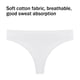 thumbnail image 2 of Minnieouse Ropa interior de algodón para mujer Transpirable Absorbe la humedad Elástico Color sólido Chica S Ropa interior blanco S, 2 of 6