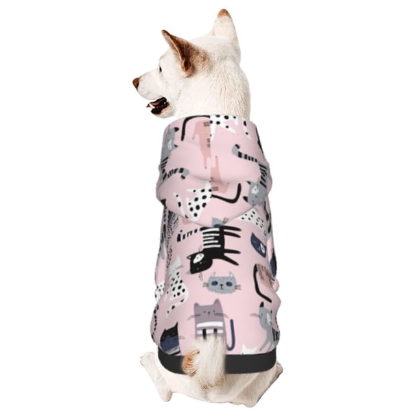 Balery Cat Sudadera con Capucha para Perros Pequeños – Ropa para Mascotas, Disfraz para Perros y Gatos, Ideal para Fiestas y Cosplay-Medium