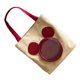 thumbnail image 3 of Precioso bolso de lona, ​​bolso de hombro único de gran capacidad con dibujos animados a la moda para viajes y trabajo, color caqui, 3 of 10