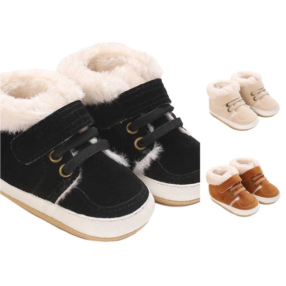 TBWNWG Winter Baby Shoes Soft Soled Boots for Toddlers Boys Girls 0-1 Years Daily Walking Non- Sole Cute First