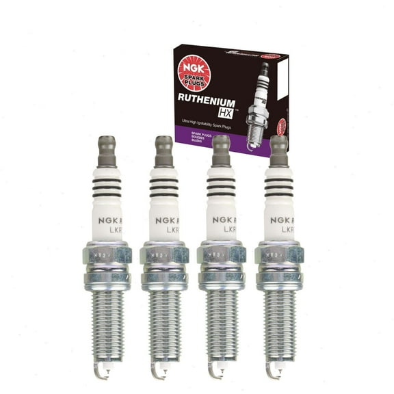 4 pc NGK Ruthenium HX Spark Plugs compatible with Kia Soul 1.6L 2.0L L4 2010-2019