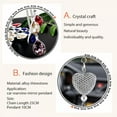 thumbnail image 4 of EIMELI Bling Heart  Car Pendant  Crystal Car Rear View Mirror Charms Car Decoration Decor  Lucky Hanging Interior Accessories, 4 of 11