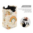 thumbnail image 3 of Yayeee Freestanding Laundry Hamper with Handle Collapsible Large Storage Basket for Clothes, Retro Rainbow, 3 of 7