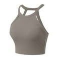 thumbnail image 6 of Tank top with Built in Bra for Women Racerback Workout Undershirt Cotton Camisole Workout Sports Padded Cami,for Size M, 6 of 6