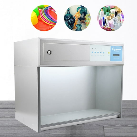 Silver High-Density Board 71x42x57cm Four-Light Source Color Matching Box D65 Tl84 F UV Standard Light Source Color Matching Light Box