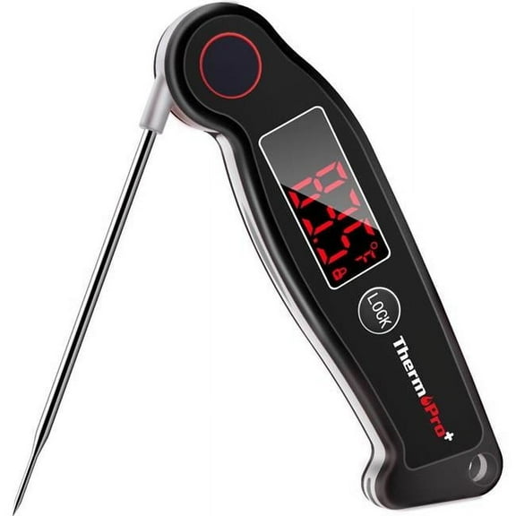 ThermoPro TP19W Waterproof Digital Meat Thermometer, Food Candy Cooking Grill Kitchen Thermometer with Magnet and LED Display