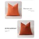 thumbnail image 4 of Conjunto de 4 fundas de almohada de tejido suave, transpirable, agradable para la cara, tejido decorativo, color otoño cosecha, 4 of 6