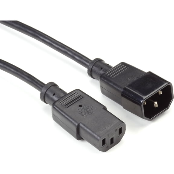 Black Box 6ft IEC 320 C13 Socket to IEC 320 C14 Plug Molded Extension Power Cord