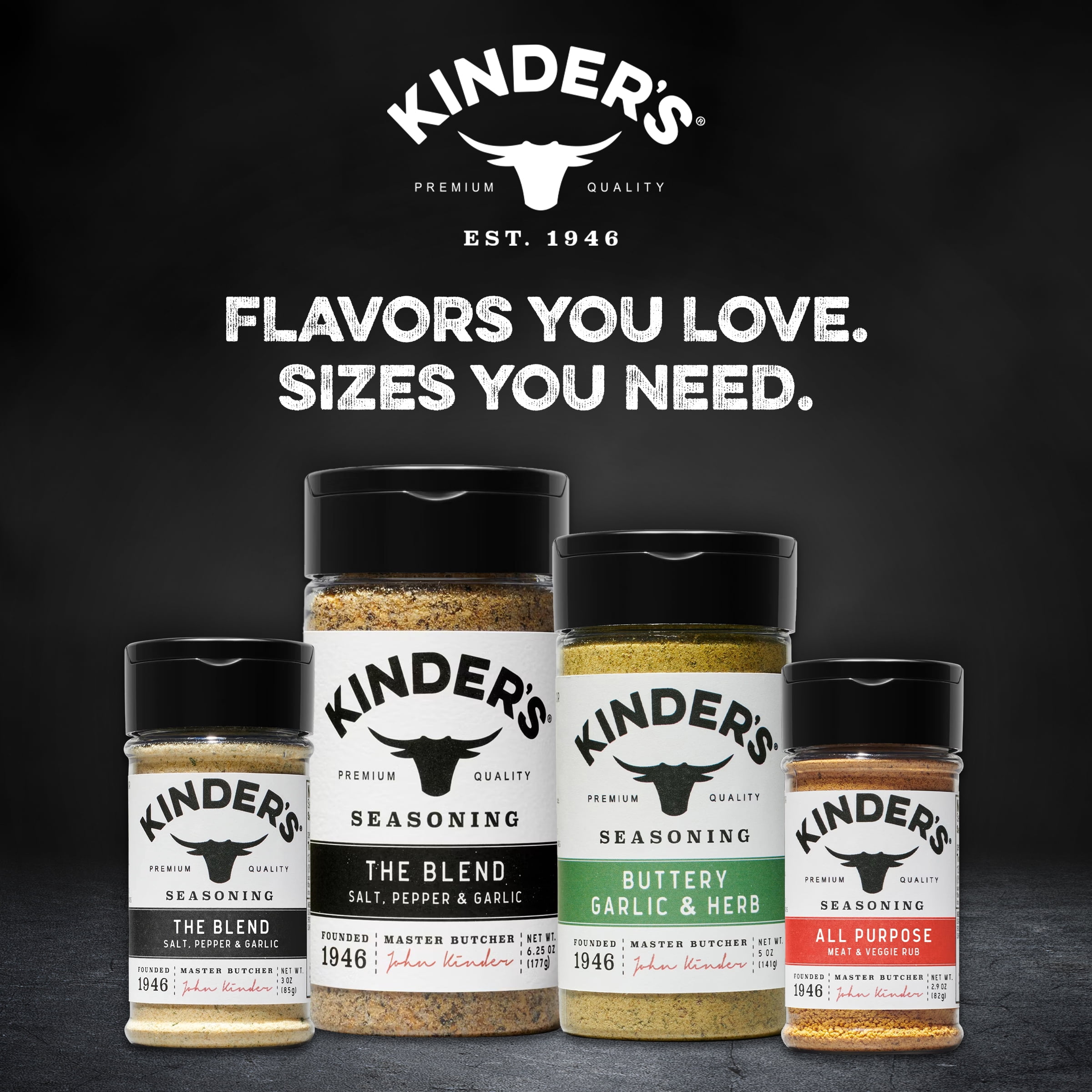 Kinder's The Blend Seasoning with Salt, Pepper, and Garlic, 6.25 oz