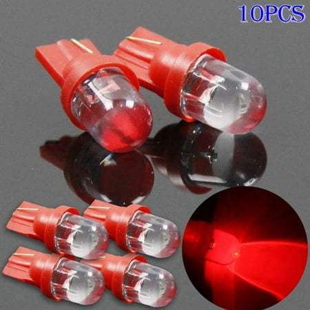 

GWONG 2/10Pcs LED Car Auto Wedge Light Side Dashboard Number Plate Lamp Bulb
