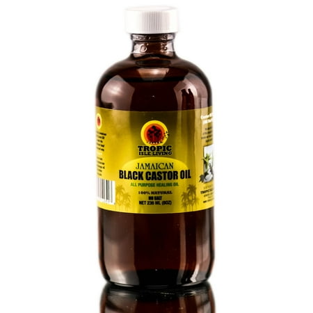 Tropic Isle Living Jamaican Black Castor Oil - Size : 8 (Best Castor Oil For Eyebrow Regrowth)