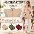 thumbnail image 3 of Heated Shawl Wraps for Women USB Wearable Blanket 2027 Upgraded Portable Usb Heated Blanket Shawl With 3 Heat Settings & Fast Heating, Home Outdoor Office Use, A Great Choice For Parents(Beige), 3 of 12