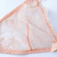 thumbnail image 3 of Women Sexy Underwear Mesh See Through Lingerie Embroidery Bra and Thong and Stocking, 3 of 5