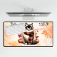 thumbnail image 4 of Hello Fall Ragdoll Scarf Welcome Autumn with Leaves Pumpkins Desk Mat Full Keyboard Mouse Pad Cat Lover Kitten Owner Gifts Idea Large Mousepad - 00011, 4 of 5